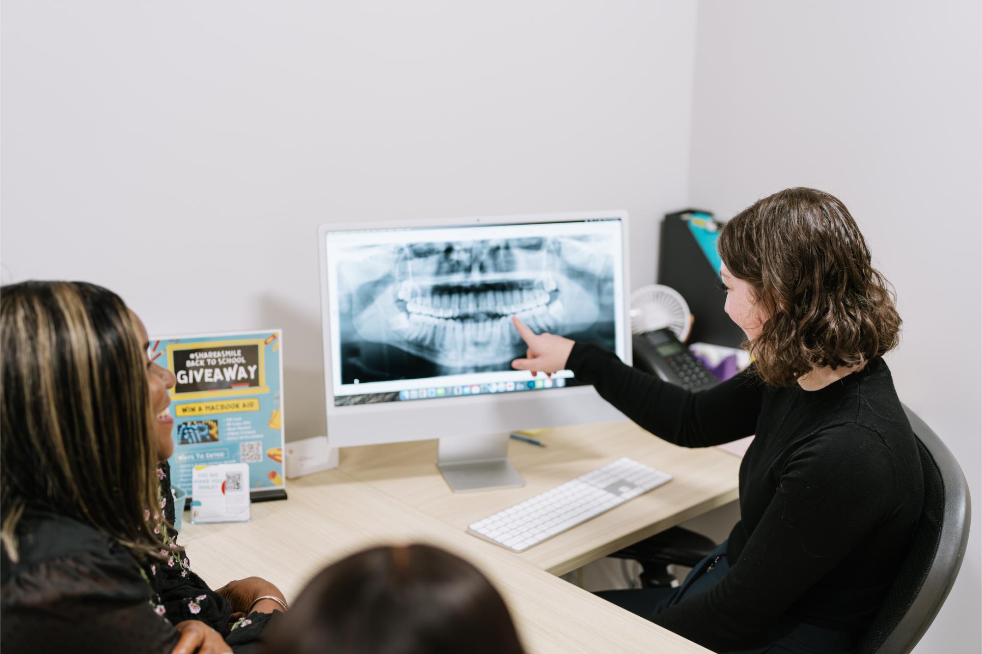 patient smiling during consultation